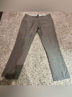 J.Crew Men’s Dress Pants 36x34 Brown Straight Flat Front